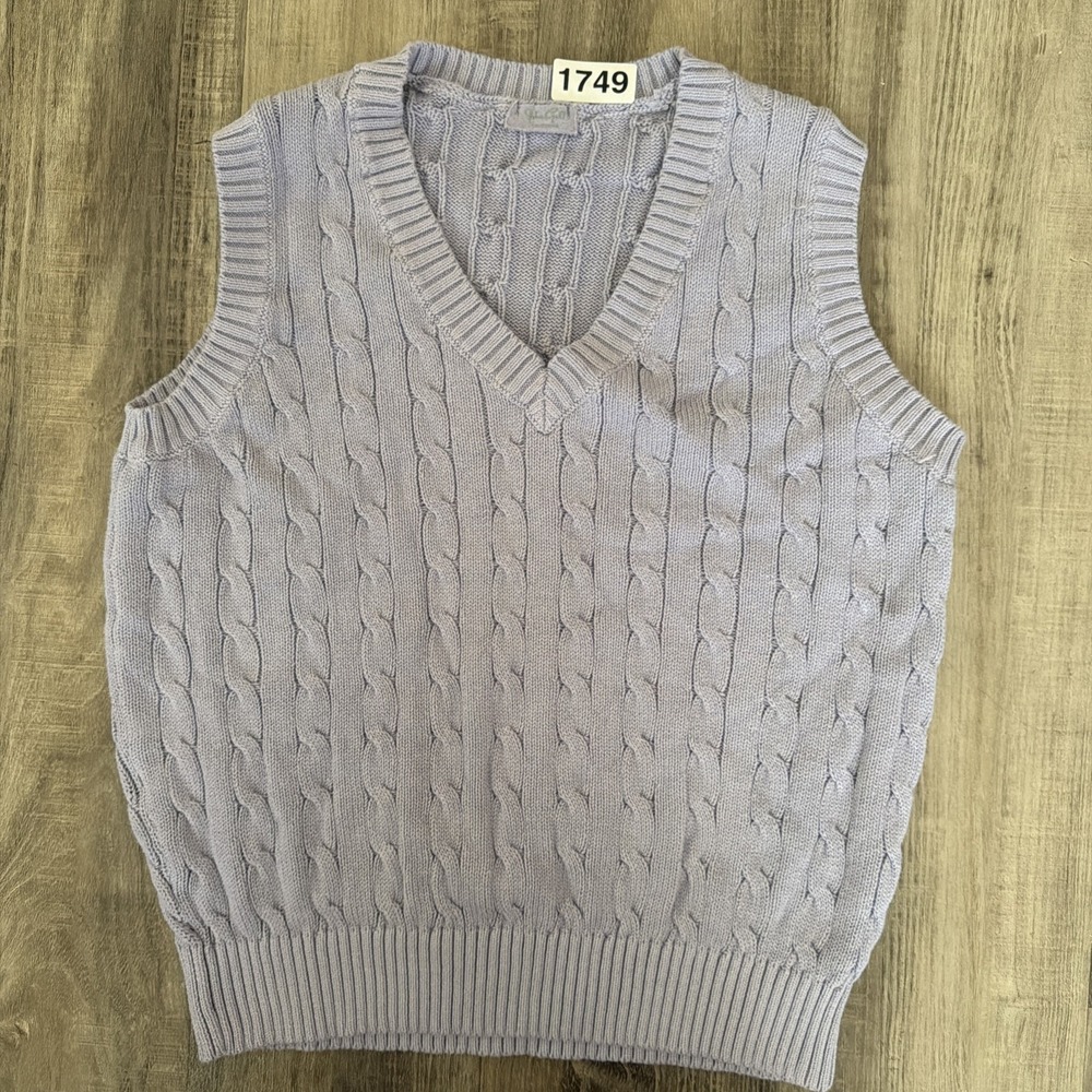 Brandy Melville JOHN GALT Cable Knit Sweater Vest Purple Academia Coquette